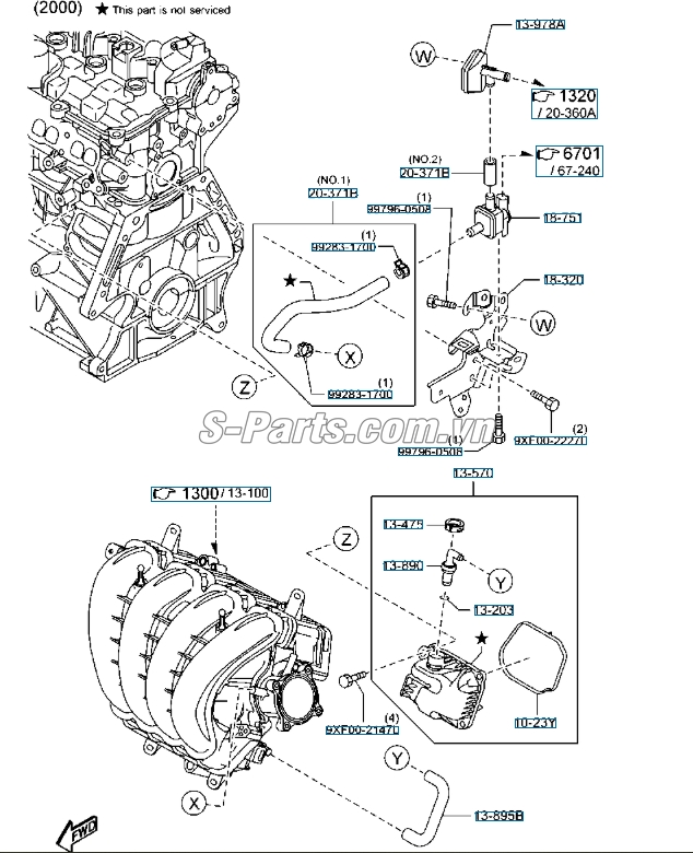 Cảm biến đo gió Mazda 3 2017