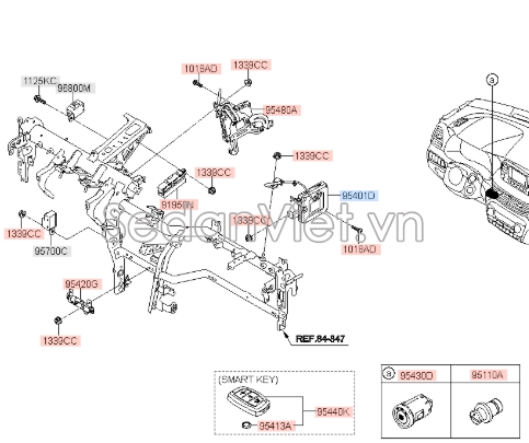 Giắc nối ICM Hyundai Tucson 2015-2017
