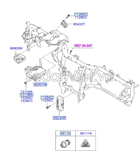 Hộp điều khiển tín hiệu đèn Hyundai Starex 2014-2016