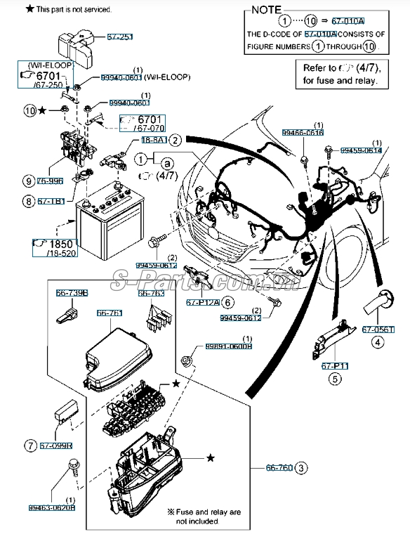 Nắp hộp cầu chì Mazda CX-5 2016-2017