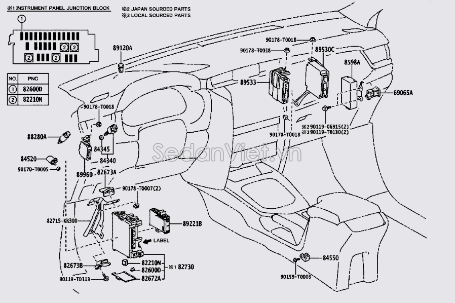 Cảm biến ánh sáng trong xe Toyota innova 2017