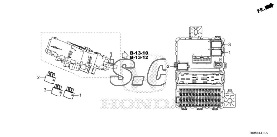 Hộp cầu chì trì trong xe Honda City 2020-2022