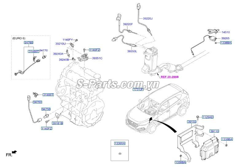 Cảm biến báo dầu động cơ Hyundai Accent 2011-2016