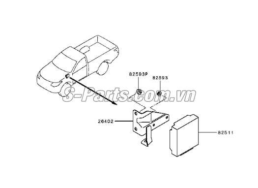 Hộp điều khiển hộp số Mitsubishi Triton 2010-2013