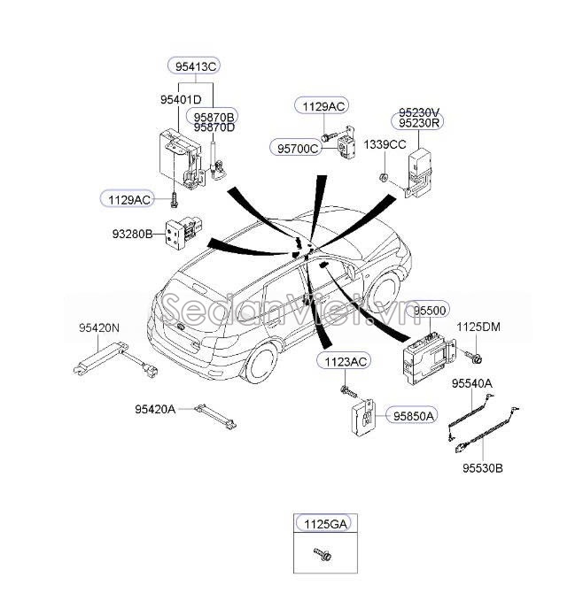 Rơ le Hyundai Santafe 2006-2008