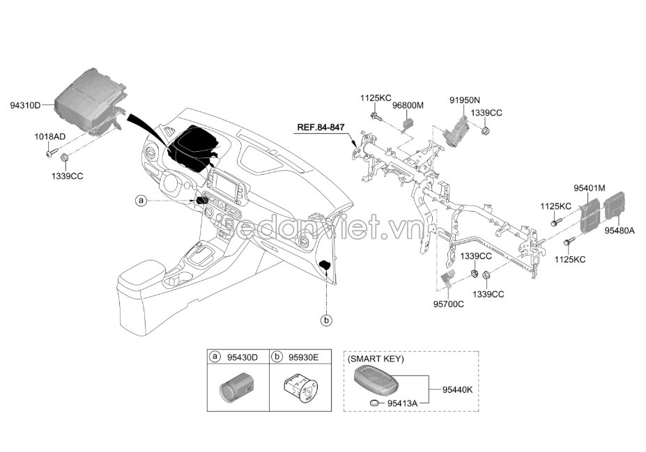 Pin chìa khóa từ Hyundai Accent 2018-2020