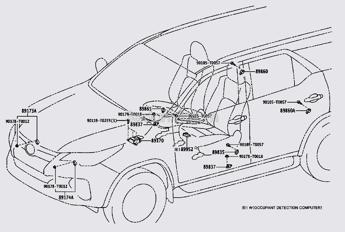 Cảm biến va chạm Toyota Fortuner 2016