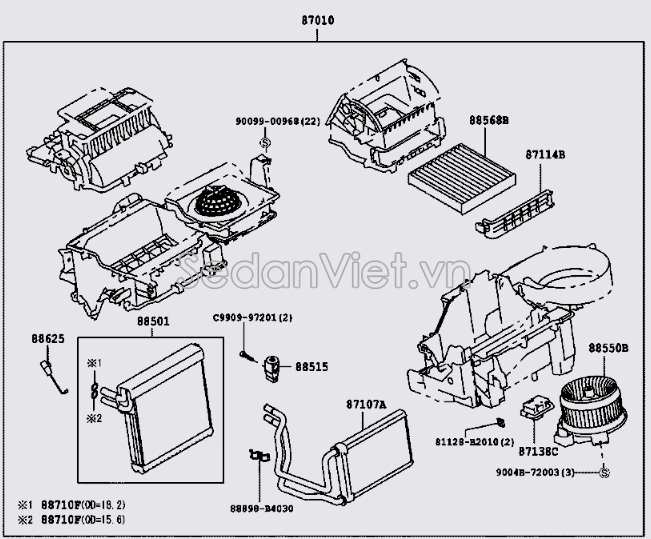 Giàn lạnh trong xe Toyota Wigo 2017