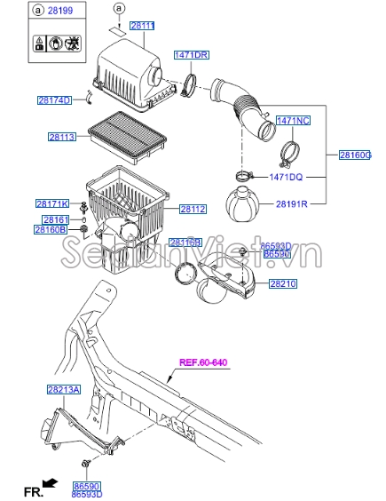 Lọc gió động cơ Hyundai Grand Starex 2008-2013