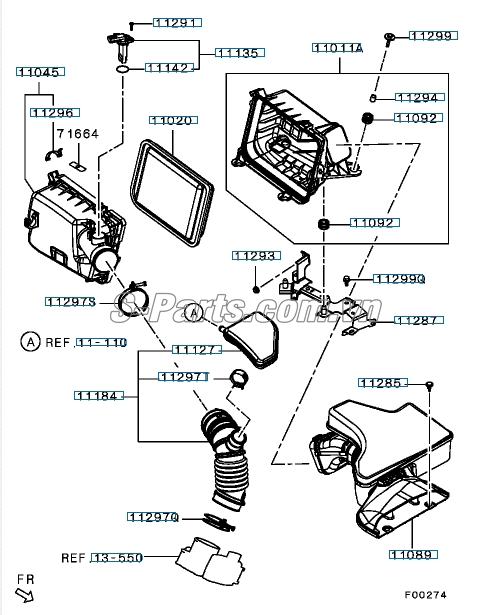 Cảm biến nhiệt độ khí nạp Mitsubishi Xforce 2023-2025