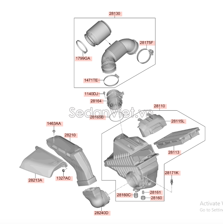 Lọc gió động cơ KIA Carnival 2021