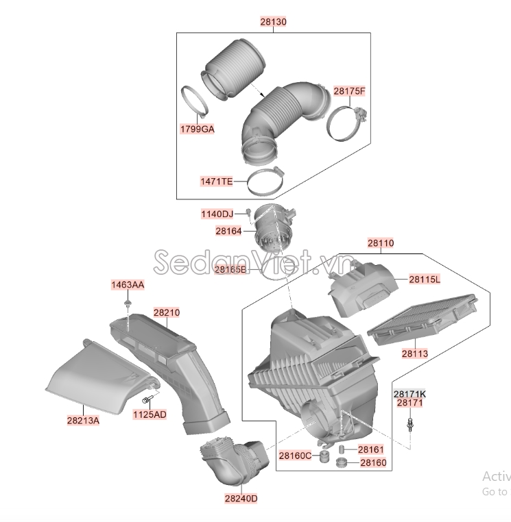 Lọc gió động cơ KIA Carnival 2021
