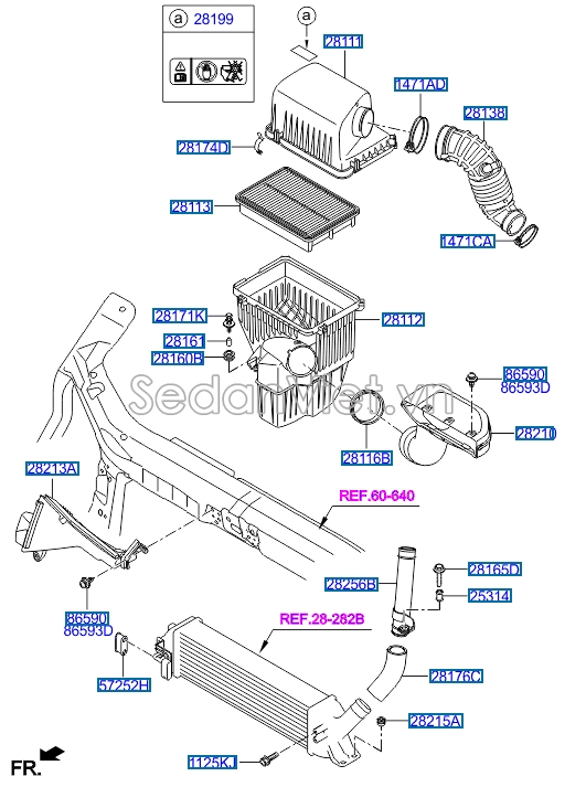 Lọc gió động cơ Hyundai Grand Starex 2008-2013