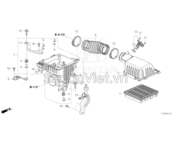 Cảm biến lưu lượng khí nạp Honda CR-V 2018-2020