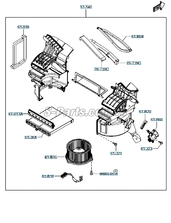 Lọc gió điều hòa Mazda CX-5 2012-2015
