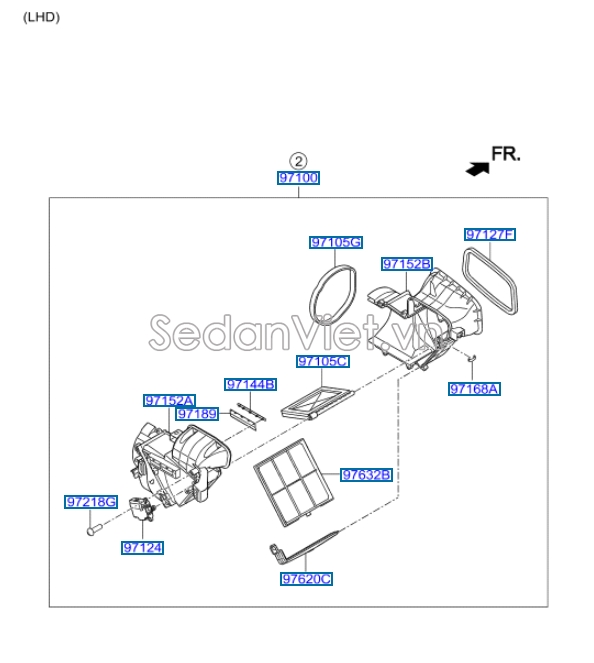 Lọc gió điều hòa Hyundai i10 Grand 2014-2016