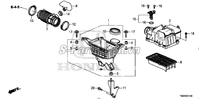 Lọc gió động cơ Honda CR-V 2018