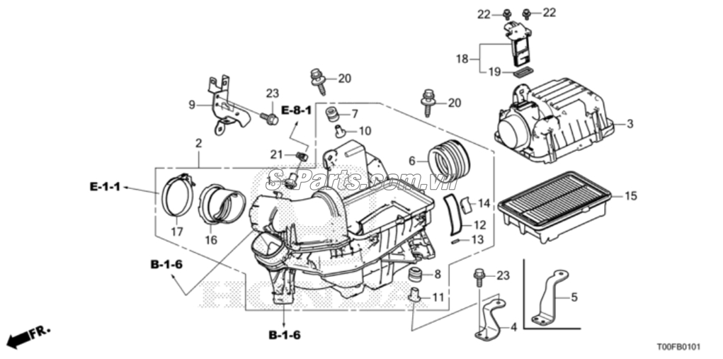Cảm biến đo gió Honda Civic 2019-2020