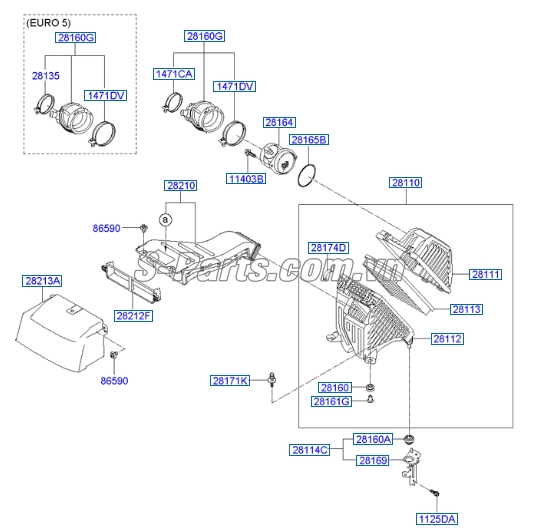 Lọc gió động cơ Hyundai Santafe 2013-2015