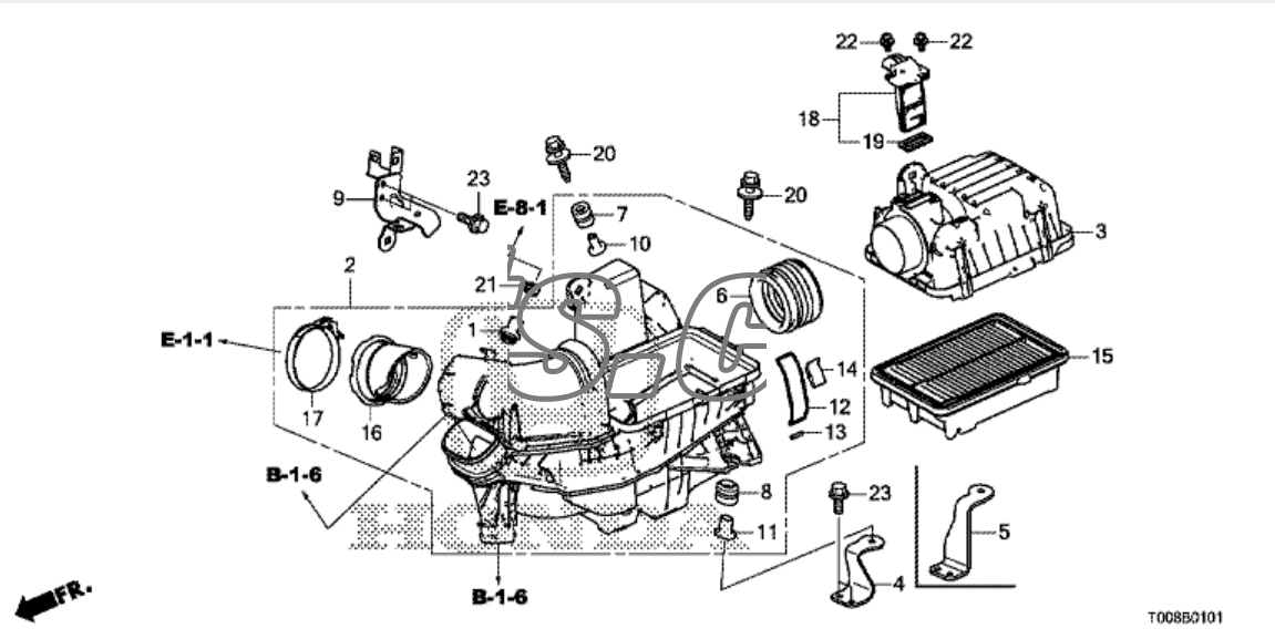 Cảm biến đo gió Honda Civic 2019-2020