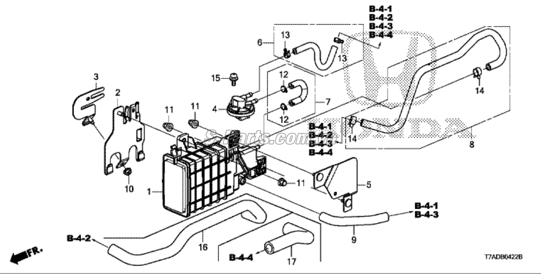 Hộp lọc xăng thừa Honda City 2017