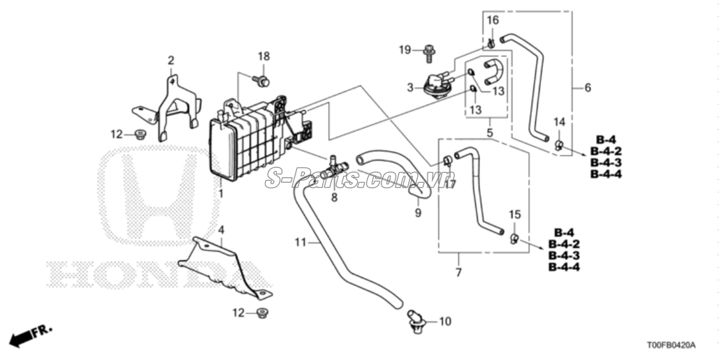 Ống dẫn xăng Honda City 2017-2020