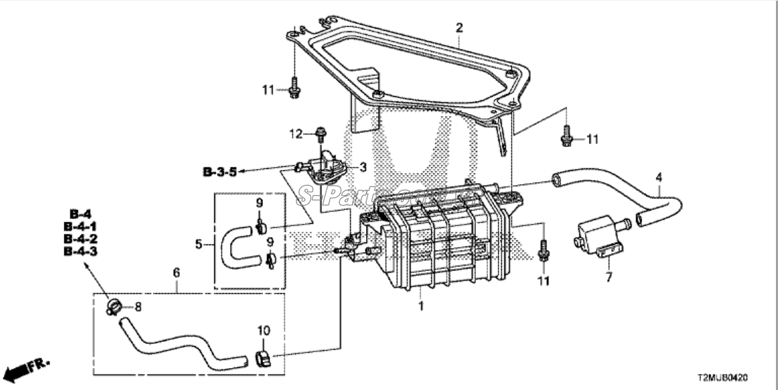 Van thu hồi xăng thừa Honda City 2017-2020