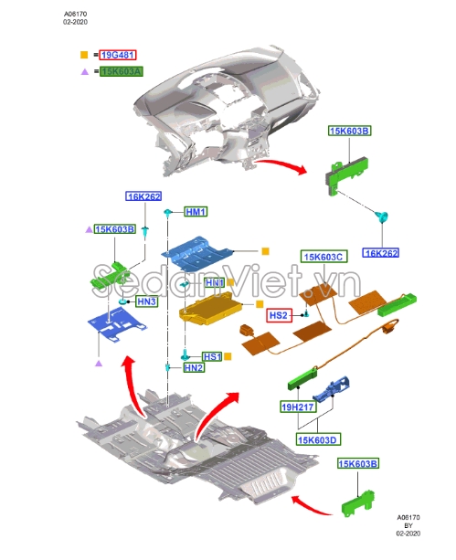 Ăng ten chìa khóa từ Ford Ecosport 2013-2016