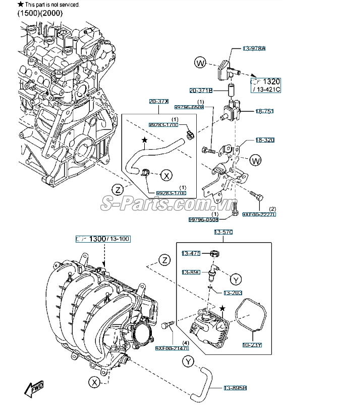Cảm biến đo gió Mazda 3 2017