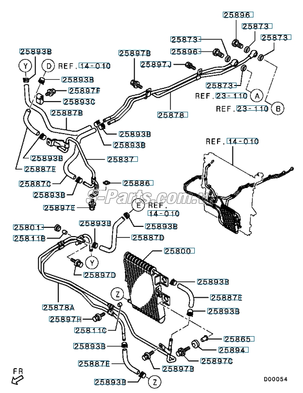 Đường ống làm mát nước động cơ Mitsubishi Triton All New 2015-2017