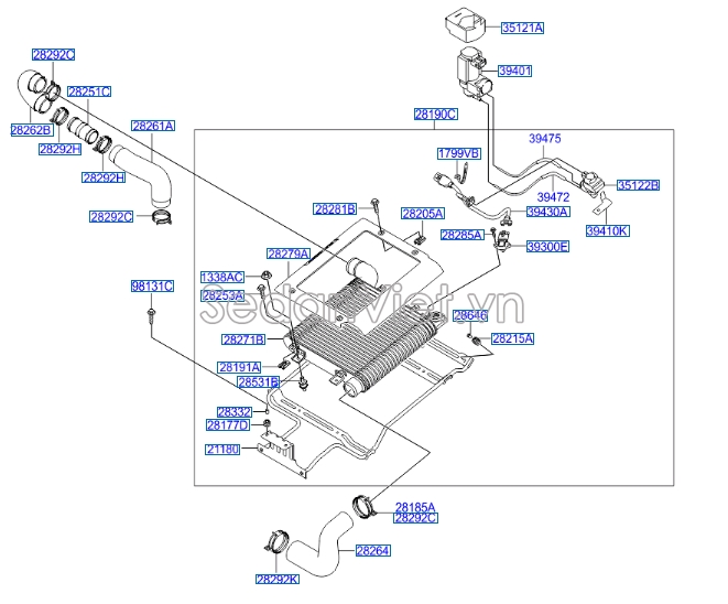 Cảm biến turbo Hyundai Porter 2 2006-2012