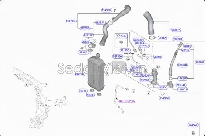 Cảm biến tăng áp turbo Hyundai Genesis Coupe 2008-2012