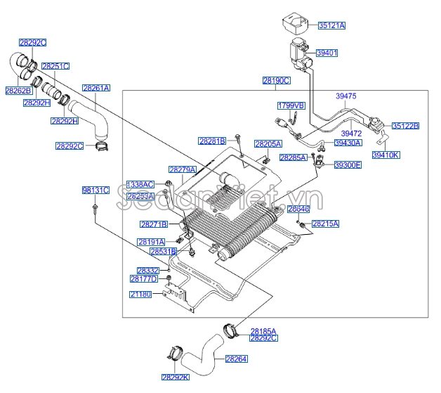 Cảm biến turbo Hyundai Porter 2 2006-2012