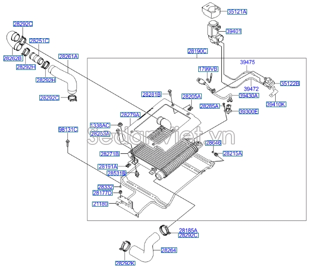 Cảm biến turbo Hyundai Porter 2 2006-2012