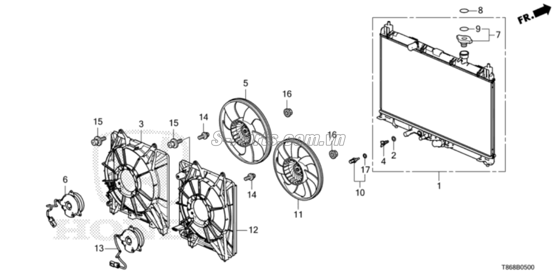 Cảm biến nhiệt độ nước Honda CR-V 2013-2014