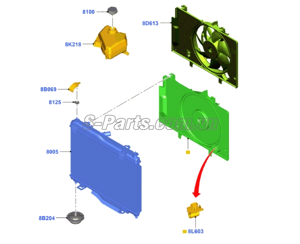 Bình nước phụ Ford Fiesta 2016