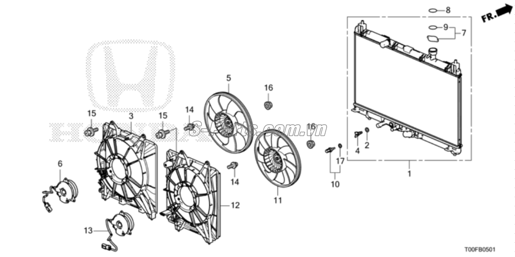 Cảm biến nhiệt độ nước Honda CR-V 2013-2014