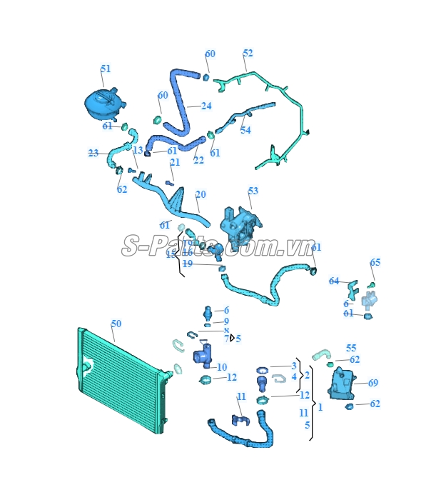 Cảm biến nhiệt độ nước Audi Q7 2008