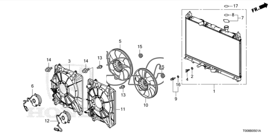 Cảm biến nhiệt độ nước Honda CR-V 2013-2014