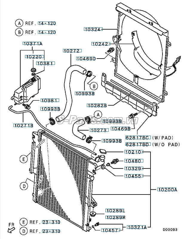 Nắp két nước Mitsubishi Attrage 2014-2018