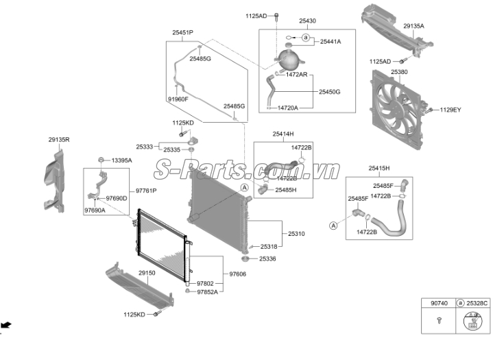 Phin lọc ga Hyundai Santafe 2017-2018