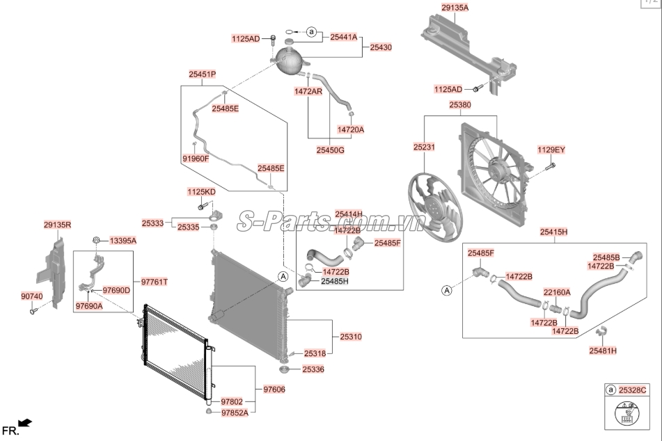 Phin lọc ga Hyundai Santafe 2017-2018