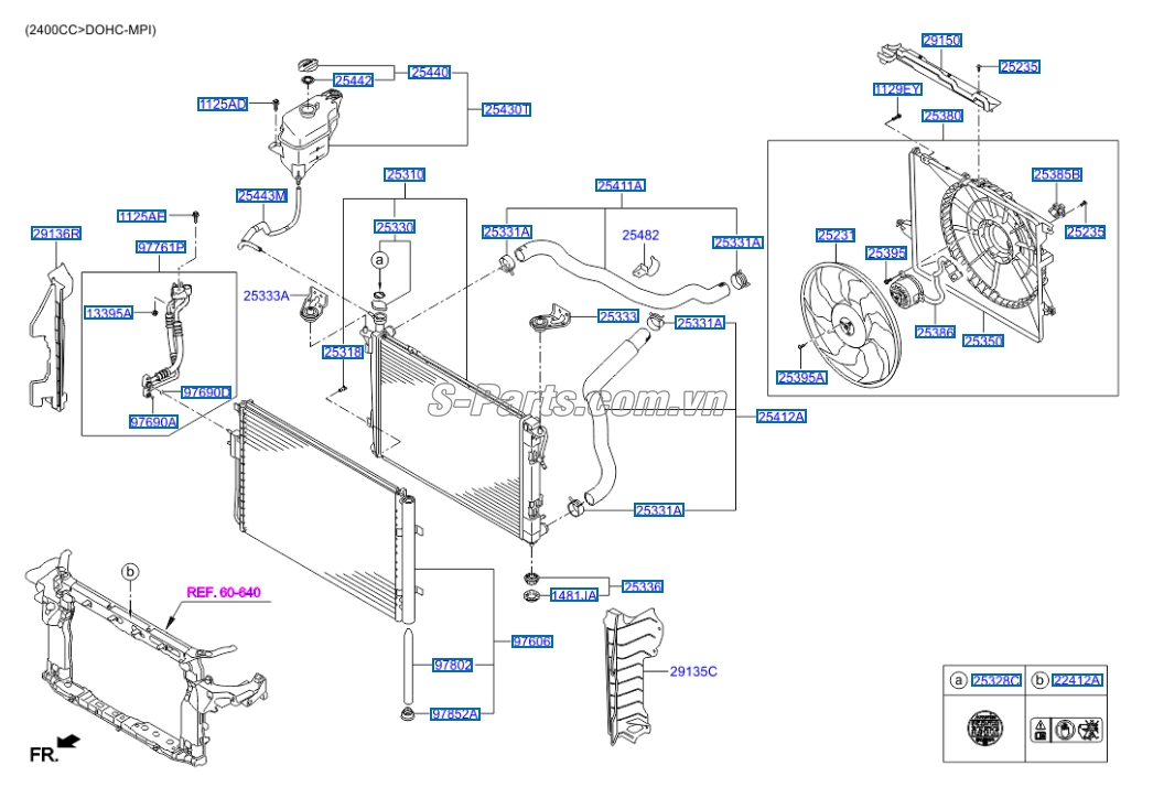 Nắp đậy két nước KIA K3 2013-2016