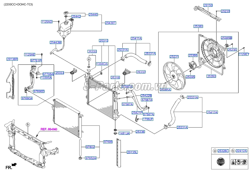 Nắp đậy két nước KIA K3 2013-2016