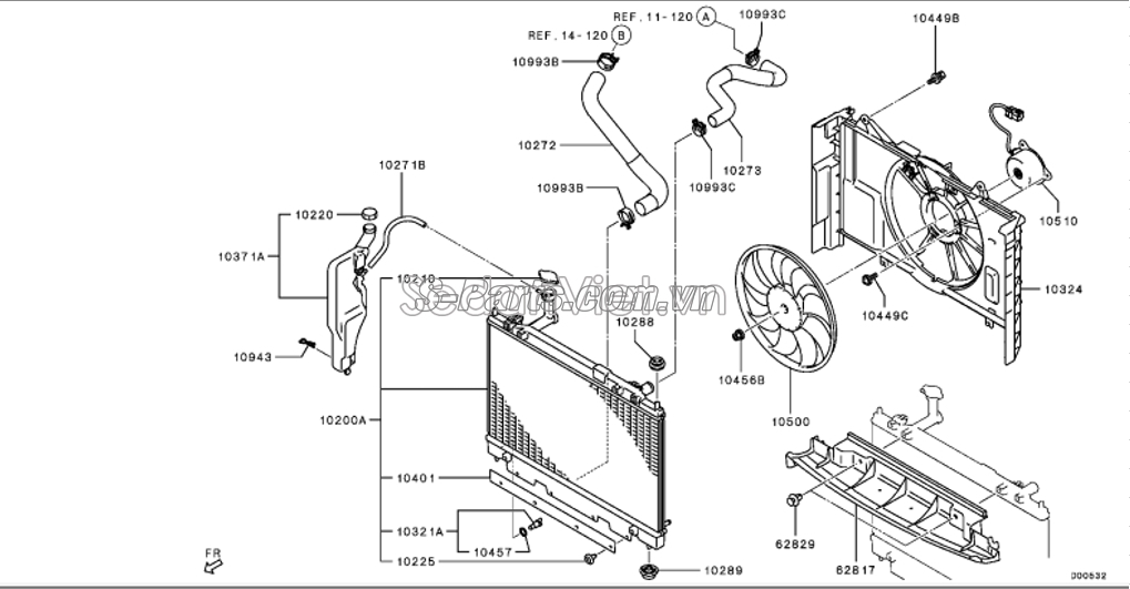 Nắp két nước Mitsubishi Attrage 2014-2018