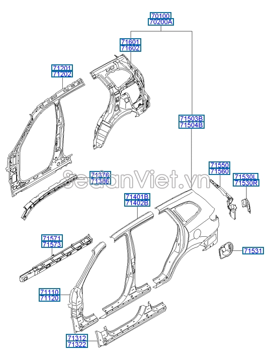 Hông Hyundai Santafe 2006-2008