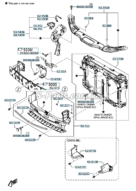 Ốp che két nước Mazda CX-5 2016