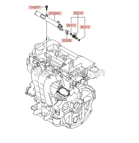 Kim phun xăng KIA Morning 2012-2014
