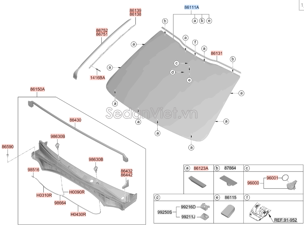 Vòi phun nước rửa kính Hyundai Santafe 2019-2021