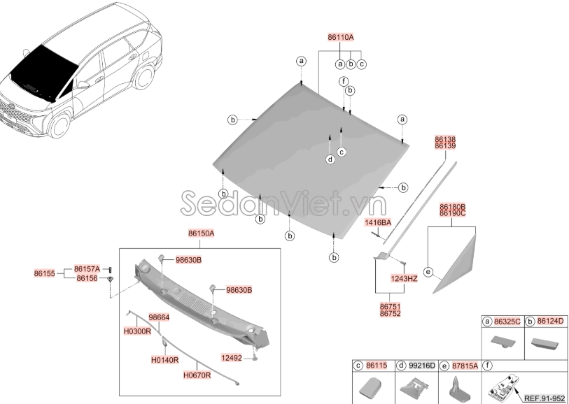 Ống dẫn nước rửa kính Hyundai Tucson 2015-2017